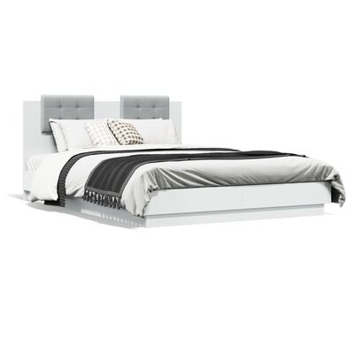 vidaXL Cadre de lit sans matelas blanc 120x200 cm