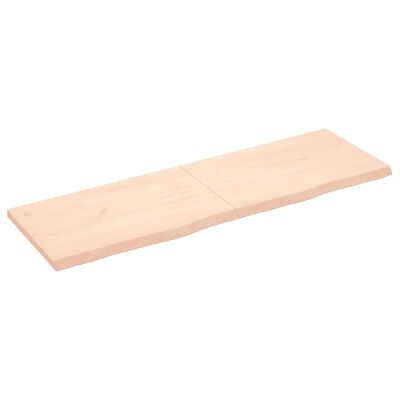 vidaXL Dessus de table 160x50x(2-4) cm bois de chêne massif non traité