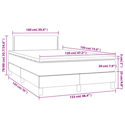 vidaXL Sommier à lattes de lit avec matelas rose 120x190 cm velours