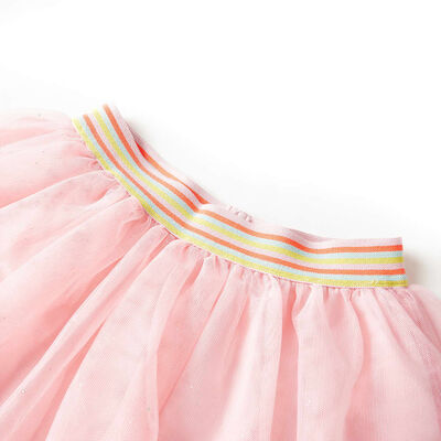 Jupe avec tulle pour enfants rose clair 116