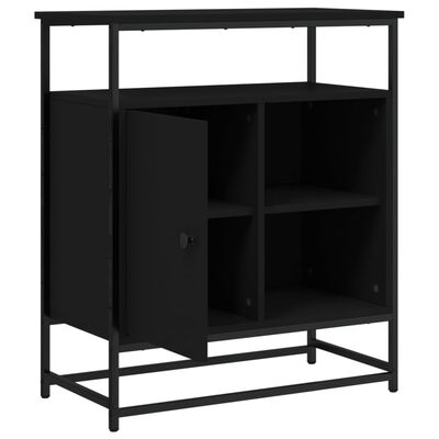 vidaXL Buffet noir 69x35x80 cm bois d'ingénierie