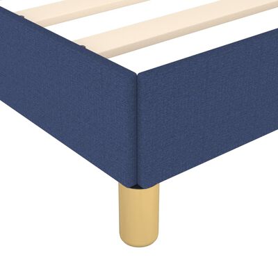 vidaXL Cadre de lit sans matelas bleu 160x200 cm tissu