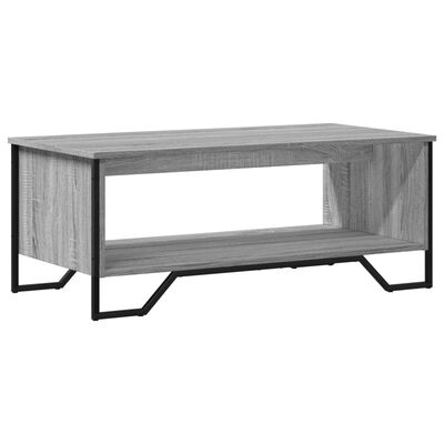 vidaXL Table basse sonoma gris 100x51x40 cm bois d'ingénierie