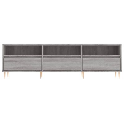 vidaXL Meuble TV sonoma gris 150x30x44,5 cm bois d'ingénierie