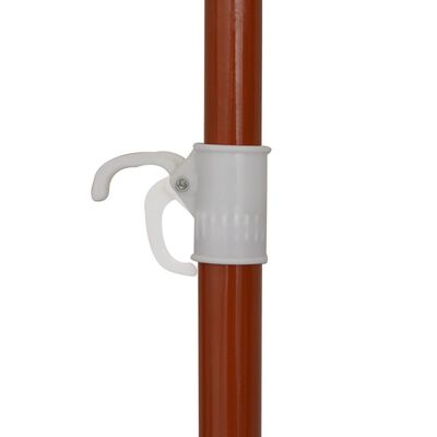 vidaXL Parasol de jardin avec mât en acier 180 cm Sable