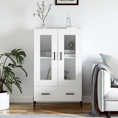 vidaXL Buffet haut blanc 69,5x31x115 cm bois d'ingénierie