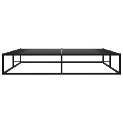 vidaXL Cadre de lit sans matelas noir métal 140x200 cm