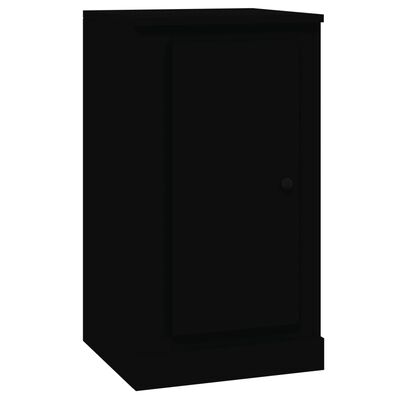 vidaXL Buffets 2 pcs noir 37,5x35,5x67,5 cm bois d'ingénierie