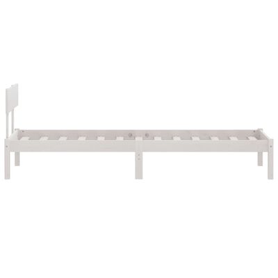 vidaXL Cadre de lit Blanc Bois de pin massif 100x200 cm