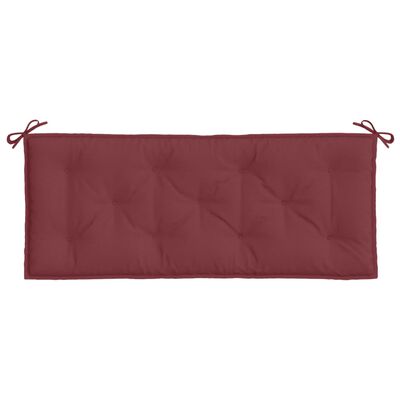 vidaXL Coussin de banc de jardin rouge bordeaux mélangé tissu