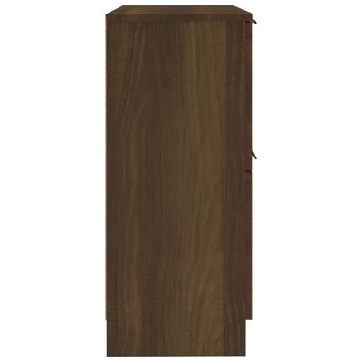 vidaXL Buffet Chêne marron 30x30x70 cm Bois d'ingénierie