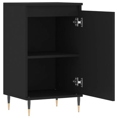 vidaXL Buffets 2 pcs noir 40x35x70 cm bois d’ingénierie