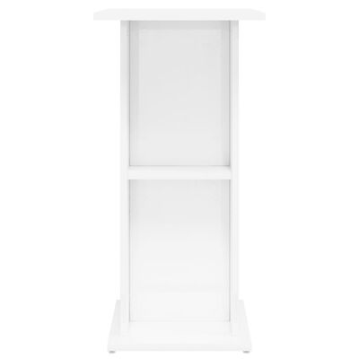 vidaXL Support d'aquarium blanc brillant 60,5x36x72,5 cm