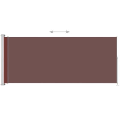 vidaXL Auvent latéral rétractable de patio 200x500 cm Marron