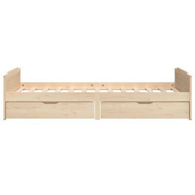 vidaXL Cadre de lit sans matelas bois de pin massif 90x200 cm