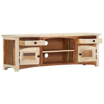 vidaXL Meuble TV 120 x 30 x 40 cm Bois de récupération massif