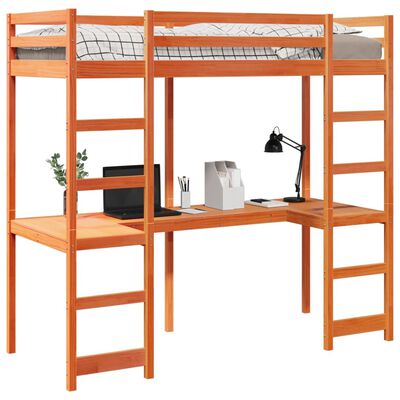 vidaXL Cadre de lit superposé sans matelas 75x190cm bois de pin massif