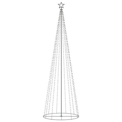 vidaXL Sapin de Noël cône 752 LED coloré décoration 160x500 cm