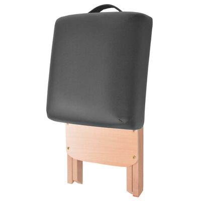 vidaXL Tabouret de massage pliant siège 12 cm d'épaisseur 2 traversins