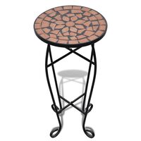 vidaXL Table d'appoint Mosaïque Terre cuite