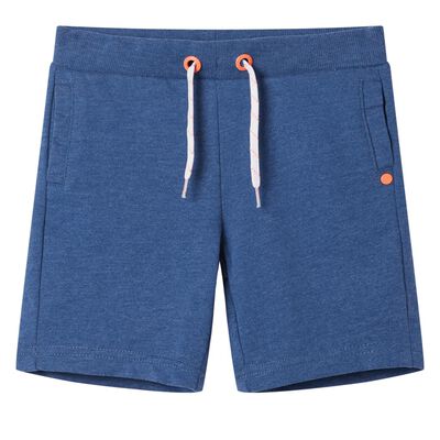 Short pour enfants avec cordon de serrage mélange bleu foncé 140