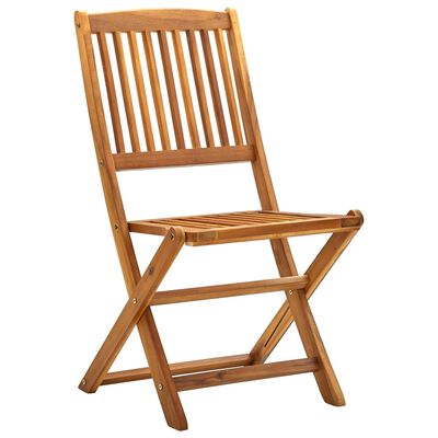 vidaXL Chaises pliables d'extérieur lot de 2 Bois d'acacia solide