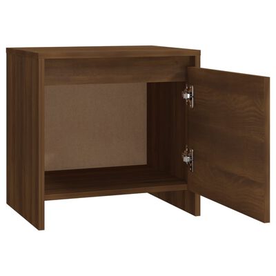 vidaXL Tables de chevet 2 pcs chêne marron 45x34x44,5 cm