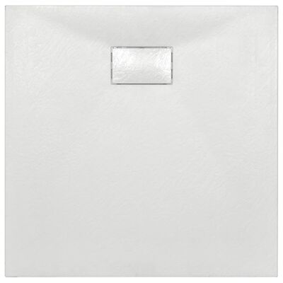 vidaXL Bac de douche SMC Blanc 80 x 80 cm