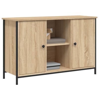 vidaXL Meuble TV chêne sonoma 100x35x65 cm bois d'ingénierie