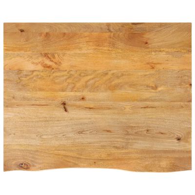 vidaXL Dessus de table à bord vivant 90x80x3,8 cm bois massif manguier