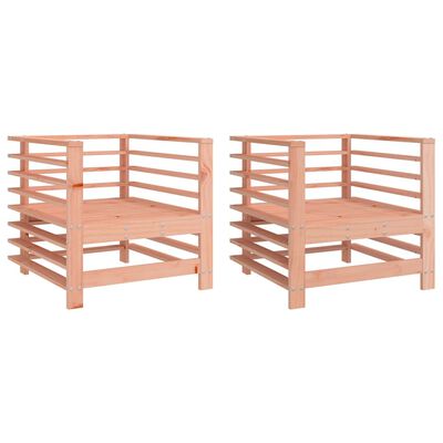 vidaXL Chaises de jardin lot de 2 cm bois massif douglas