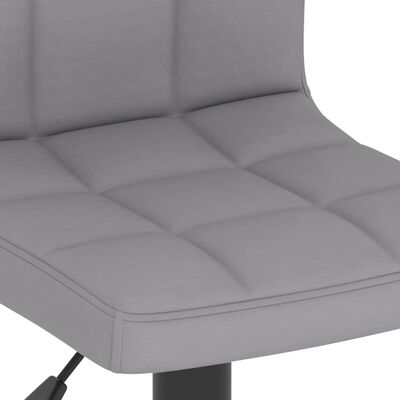 vidaXL Tabouret de bar Gris clair Tissu