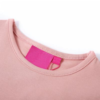 T-shirt enfants à manches longues rose clair 116