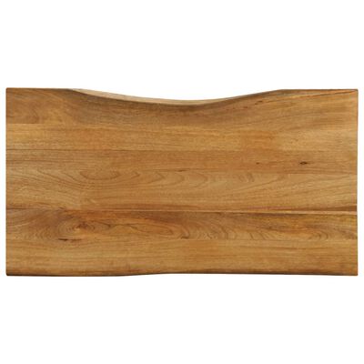 vidaXL Dessus de table 120x60x3,8 cm bord vivant bois massif manguier