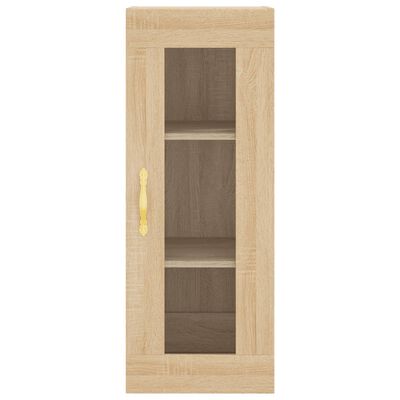 vidaXL Buffet haut Chêne sonoma 34,5x34x180 cm Bois d'ingénierie