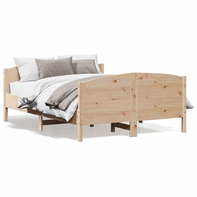 vidaXL Cadre de lit sans matelas 160x200 cm bois massif de pin