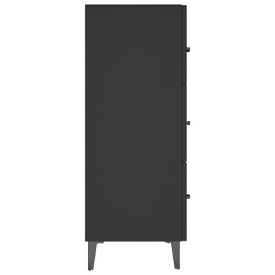 vidaXL Buffet noir 69,5x34x90 cm bois d'ingénierie