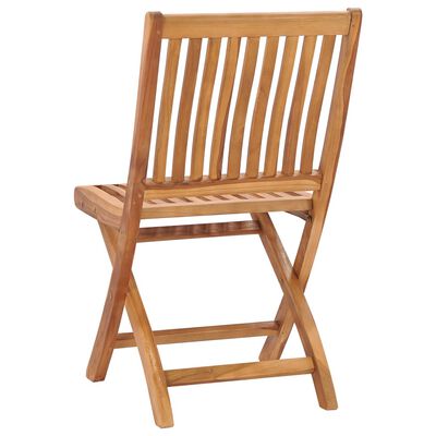 vidaXL Chaises pliables de jardin lot de 6 Bois de teck solide