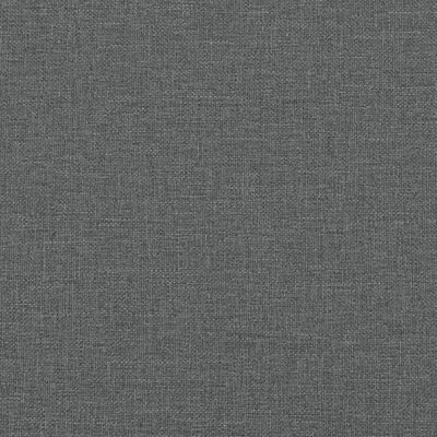 vidaXL Canapé à 2 places Gris foncé 120 cm Tissu