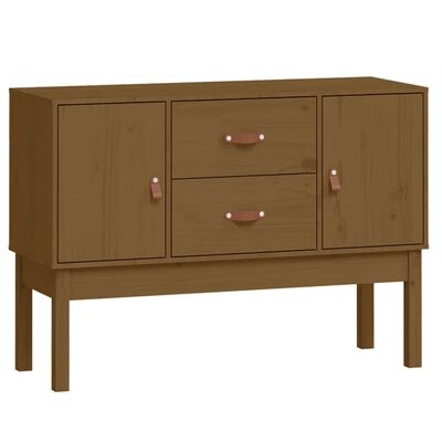 vidaXL Buffet Marron miel 110x40x78 cm Bois massif de pin