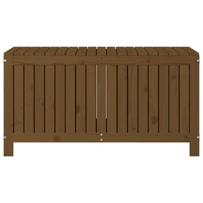 vidaXL Boîte de rangement de jardin Marron miel 121x55x64 cm Bois pin