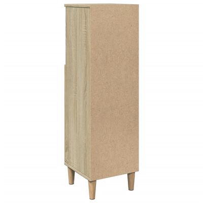 vidaXL Armoire salle de bain chêne sonoma 30x30x100 cm