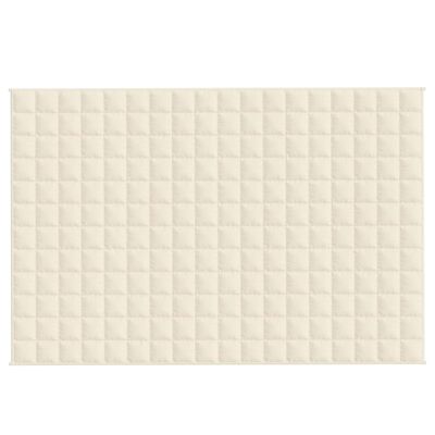 vidaXL Couverture lestée Crème clair 122x183 cm 5 kg Tissu