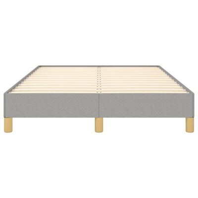 vidaXL Cadre de lit sans matelas gris clair 120x190 cm tissu