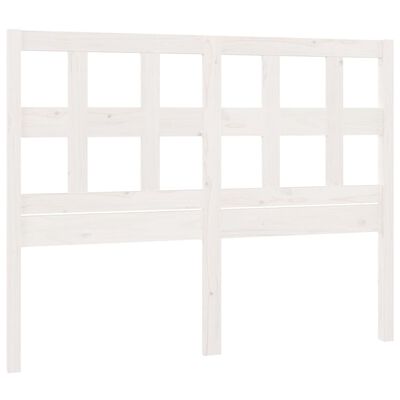 vidaXL Tête de lit Blanc 125,5x4x100 cm Bois massif de pin