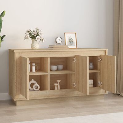 vidaXL Buffet chêne sonoma 102x35x55 cm bois d'ingénierie