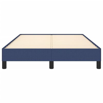 vidaXL Cadre de lit sans matelas bleu 120x190 cm tissu