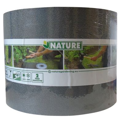 Nature Arête de bordure de jardin 0,15x10 m gris