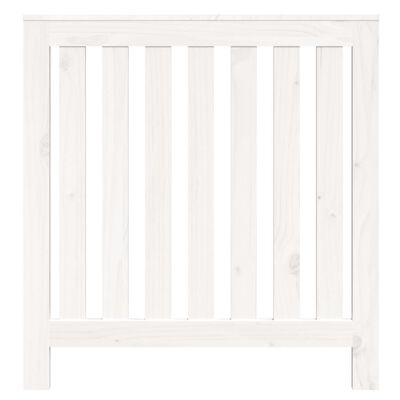 vidaXL Cache-radiateur Blanc 79,5x19x84 cm Bois massif de pin