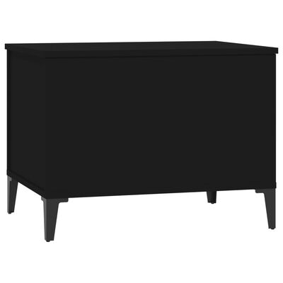 vidaXL Table basse Noir 60x44,5x45 cm Bois d'ingénierie